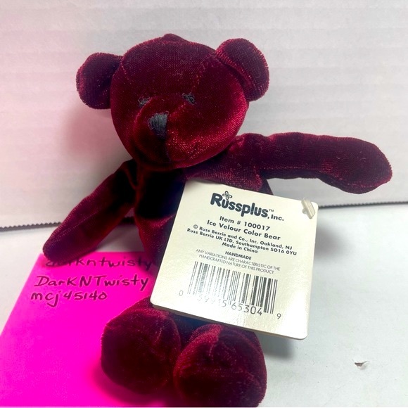 BNWT RussPlus Ice Velour Color Bear 100017 Price Firm - Picture 2 of 9